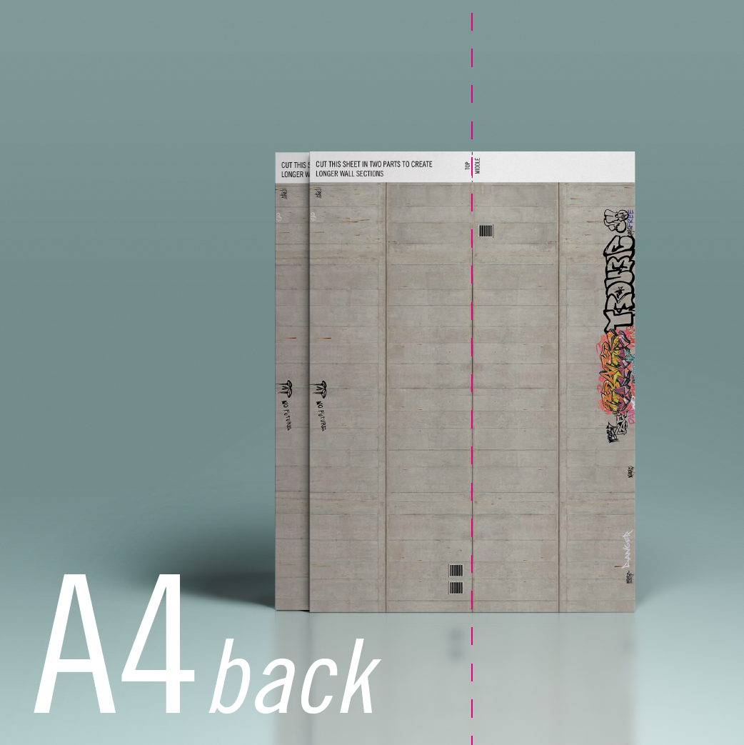 Modeltex : Retaining Wall Concrete 01 - Graffiti
