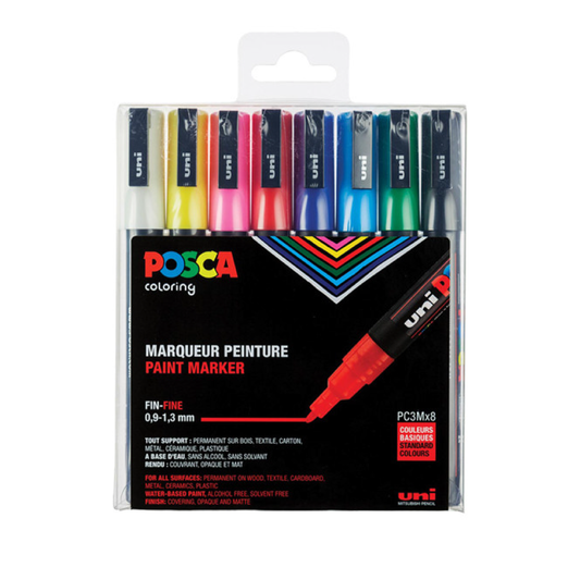 POSCA Paint Marker Set (8x) Fine 0,9-1,3mm