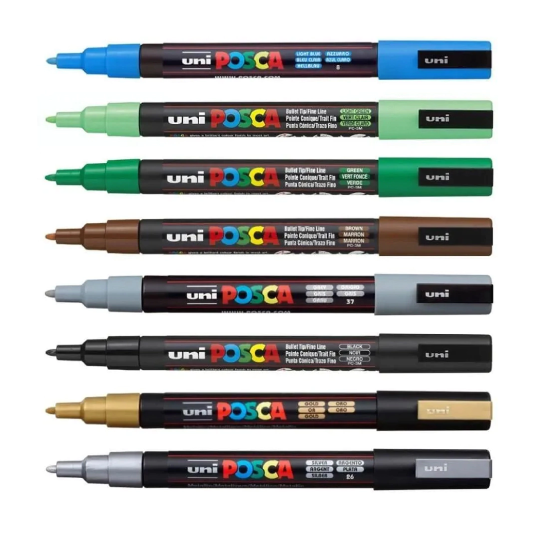 POSCA Paint Marker Set (16x) Extra Fine 0,7-1,0mm