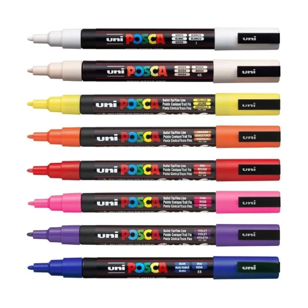 POSCA Paint Marker Set (16x) Extra Fine 0,7-1,0mm