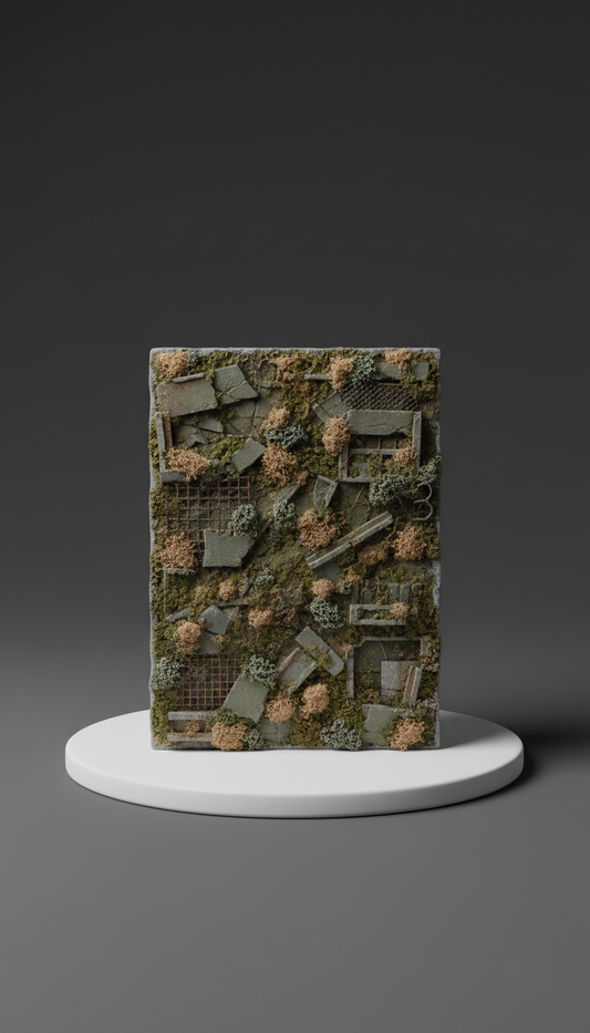 Urban Moss Textured Diorama Panel