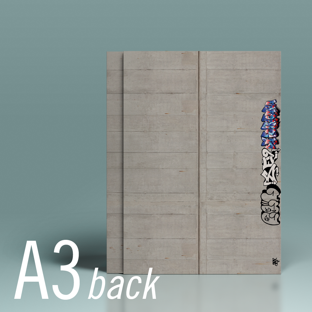 Modeltex : Retaining Wall Concrete 01 - Graffiti